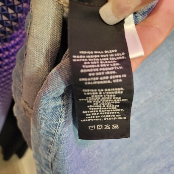 🎀Clearance🎀 NWT JBRAND DENIM embroidered top - Picture 14 of 15